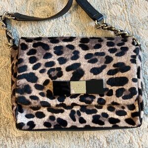 Kate Spade Handbag Sasha Grey Leopard Retail $495